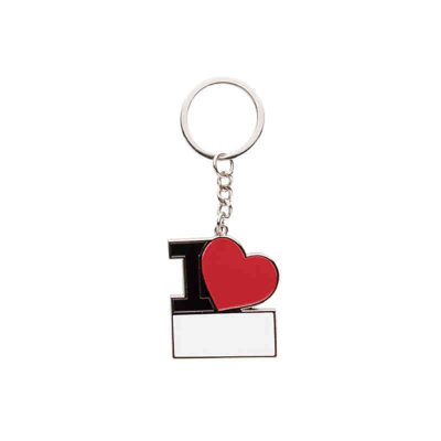 Red Heart Keyring for Sublimation