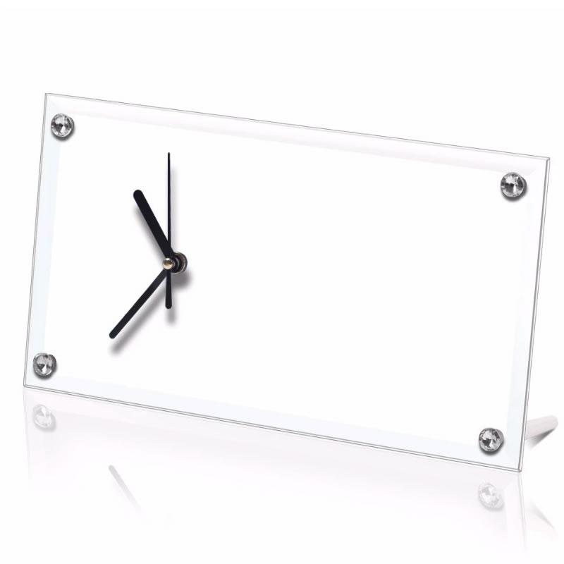 Sublimation Glass Clock Rectangle