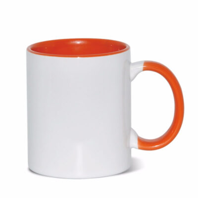 11oz Mug Orange Inner and Handle