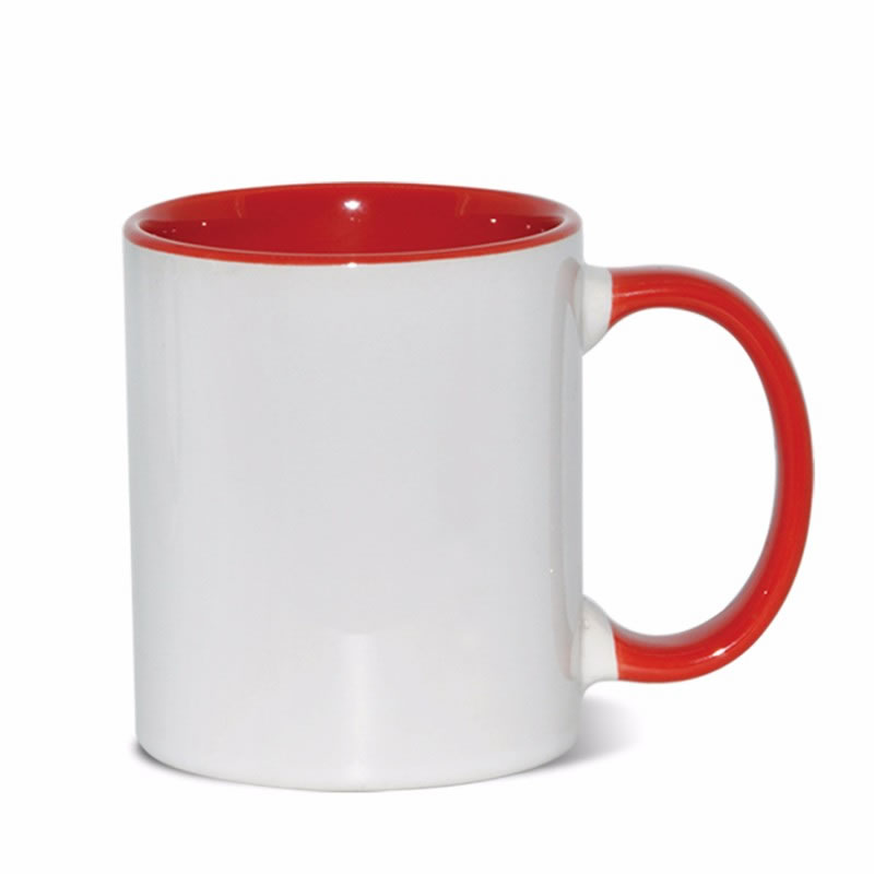 11oz Mug Red Inner and Handle