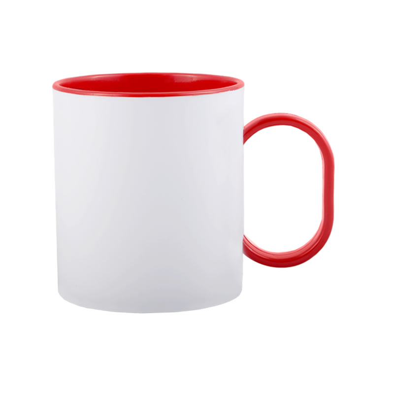 PMR - 11oz Polymer Mug Red Inner & Handle