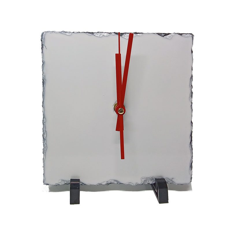 Sublimation Rock Clock with Red Hands