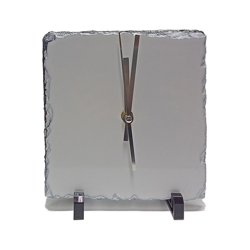 Sublimation Rock Clock with Silver Hands