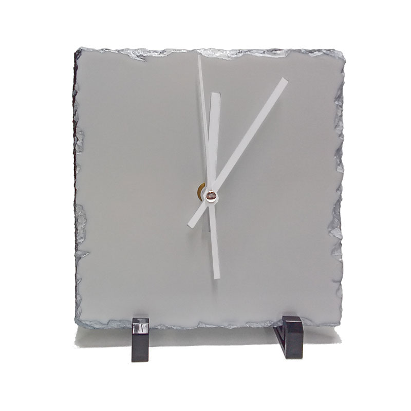 Sublimation Rock Clock with White Hands