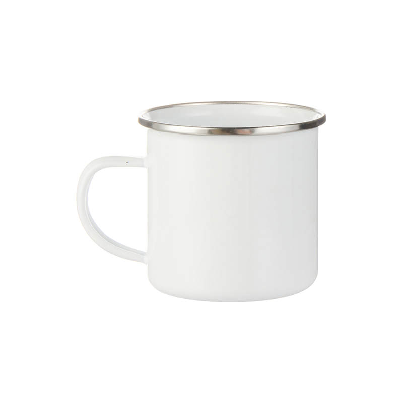 Enamel Mug with Silver Rim 12oz Online and Market Goods