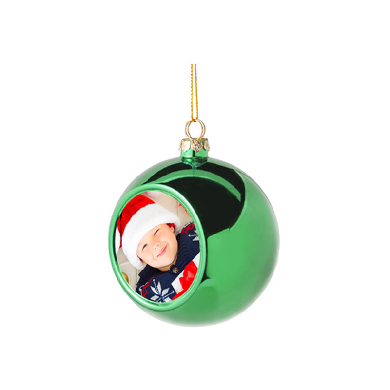 Green Sublimation Christmas Ball Ornament