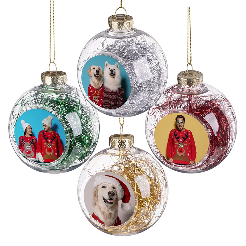 Sublimation Christmas Ball with Coloured String
