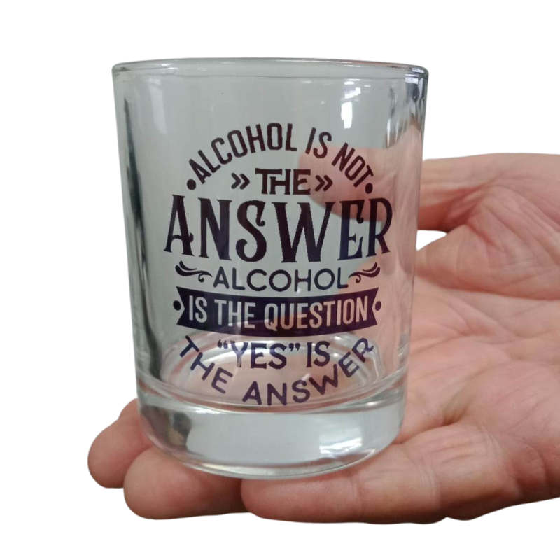 Sublimation Whisky Glass Clear - Single
