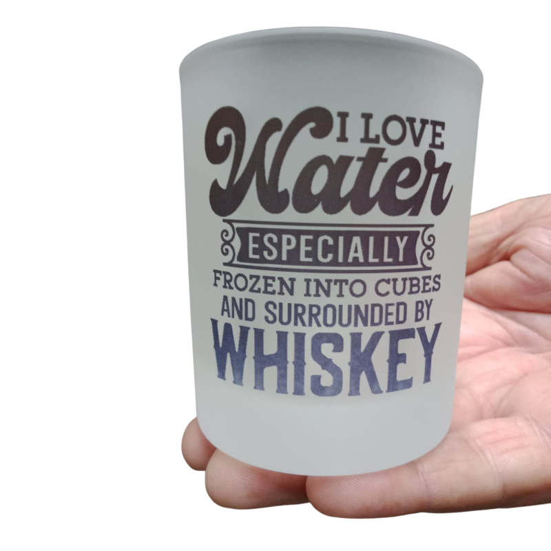 Sublimation Whisky Glass Frosted - Single