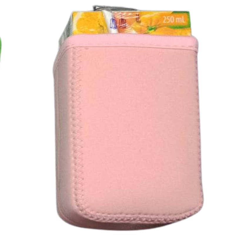 Sublimation Neoprene Juice Box Sleeves Pink