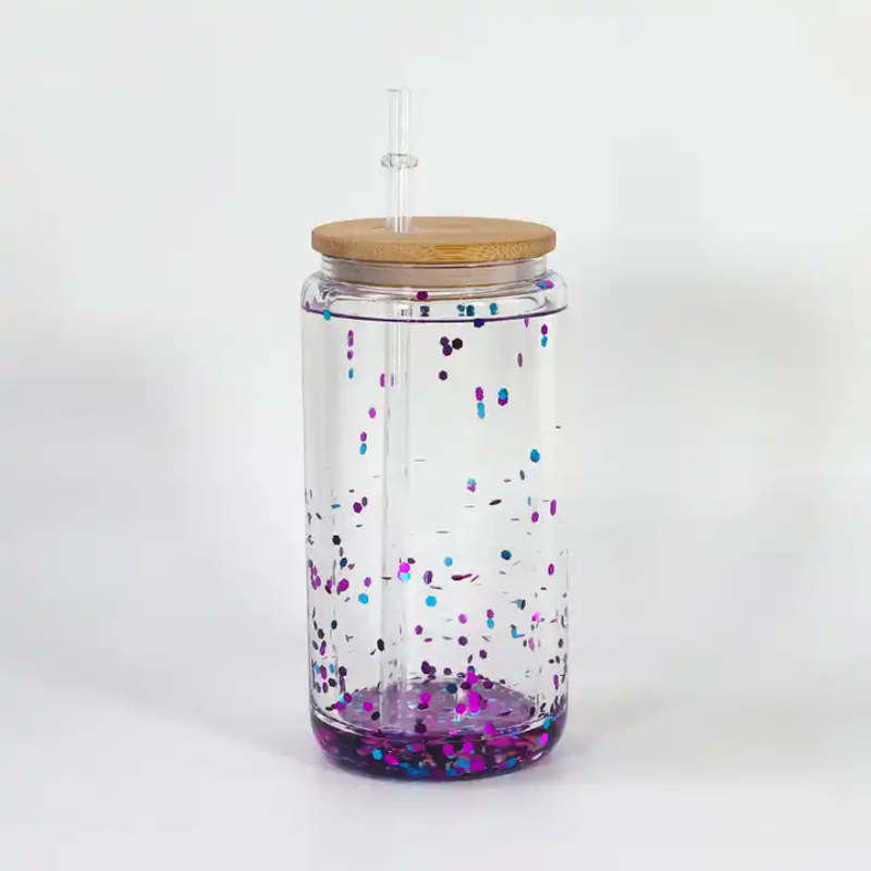 Sublimation Double Walled Snow Globe Glass Cans