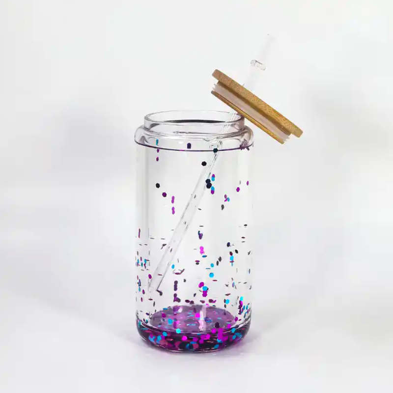Sublimation Double Walled Snow Globe Glass Cans