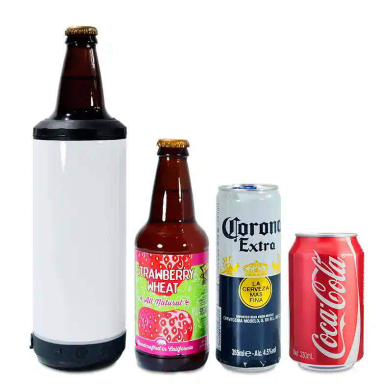 Sublimation 4in1 Can Cooler with Bluetooth Speaker